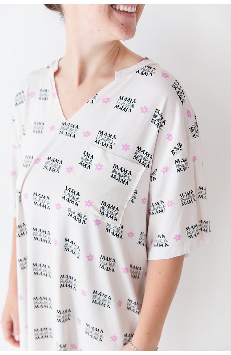 Charlie Lou Baby<sup>®</sup> Women's Oversized Sleep Shirt | Mama, Alternate, color, Ivo