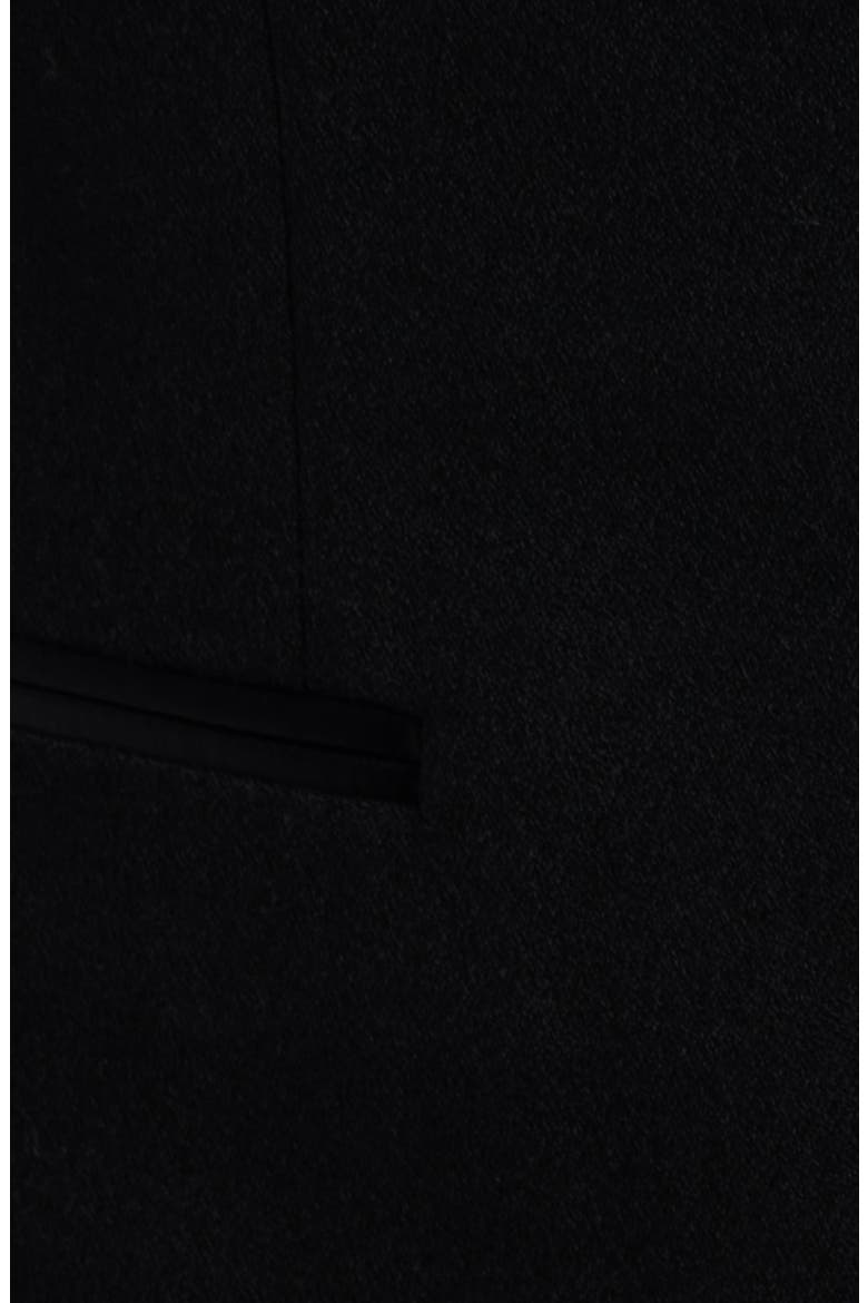 Winston Peaked Lapel Black Wool Tuxedo, Alternate, color, BLACK
