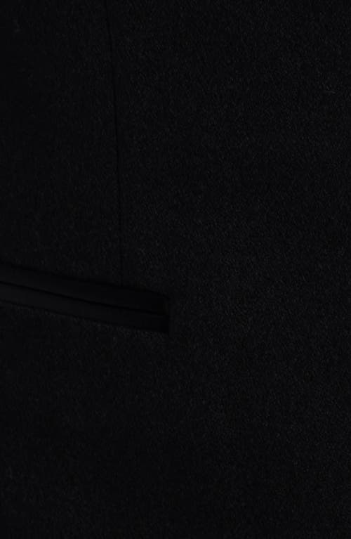 Zanella Winston Peaked Lapel Black Wool Tuxedo In Black