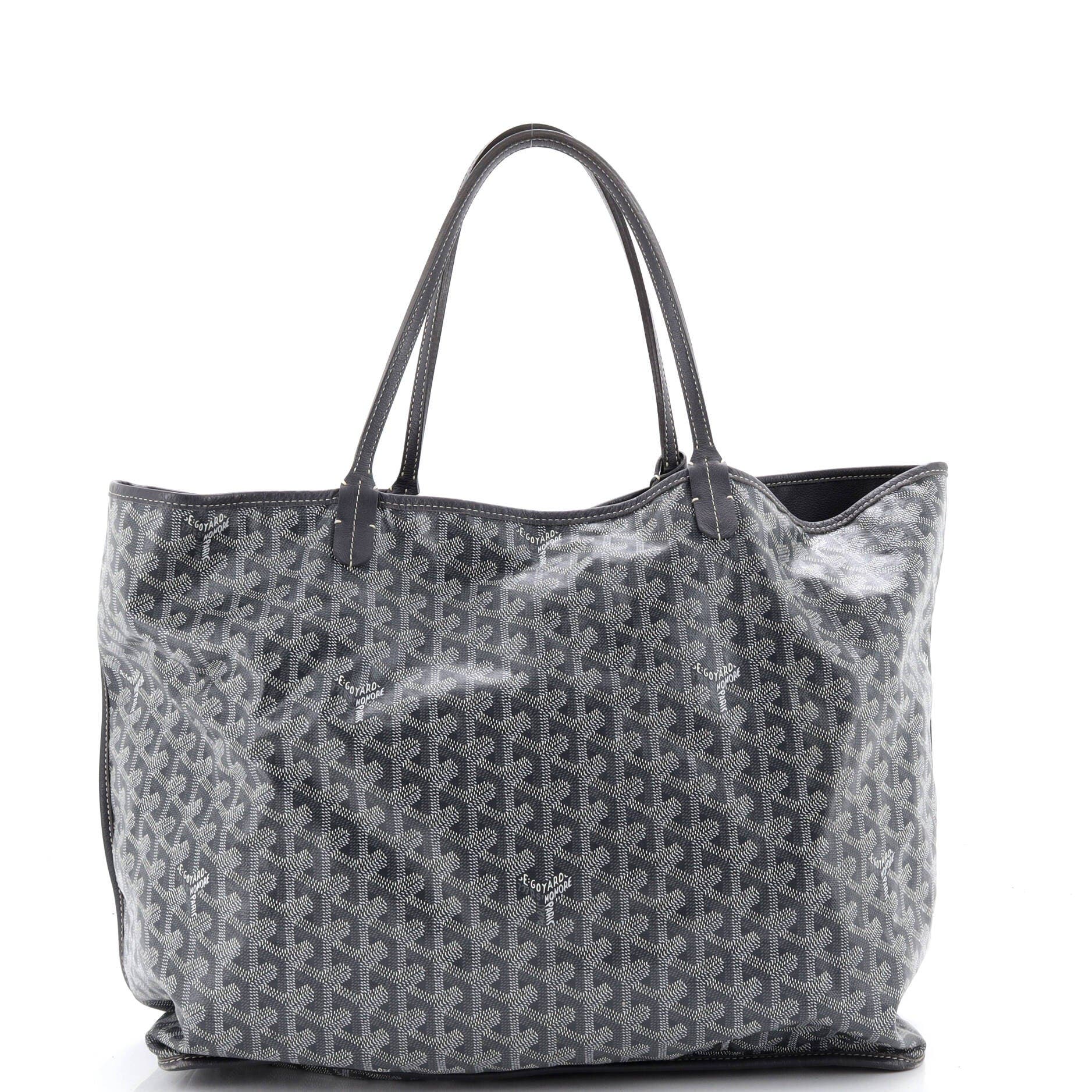 Pre-Owned Goyard Anjou Reversible Tote Coated Canvas GM, Main, color, Gray