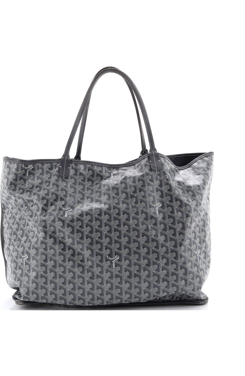 Pre-Owned Goyard Anjou Reversible Tote Coated Canvas GM, Main, color, Gray