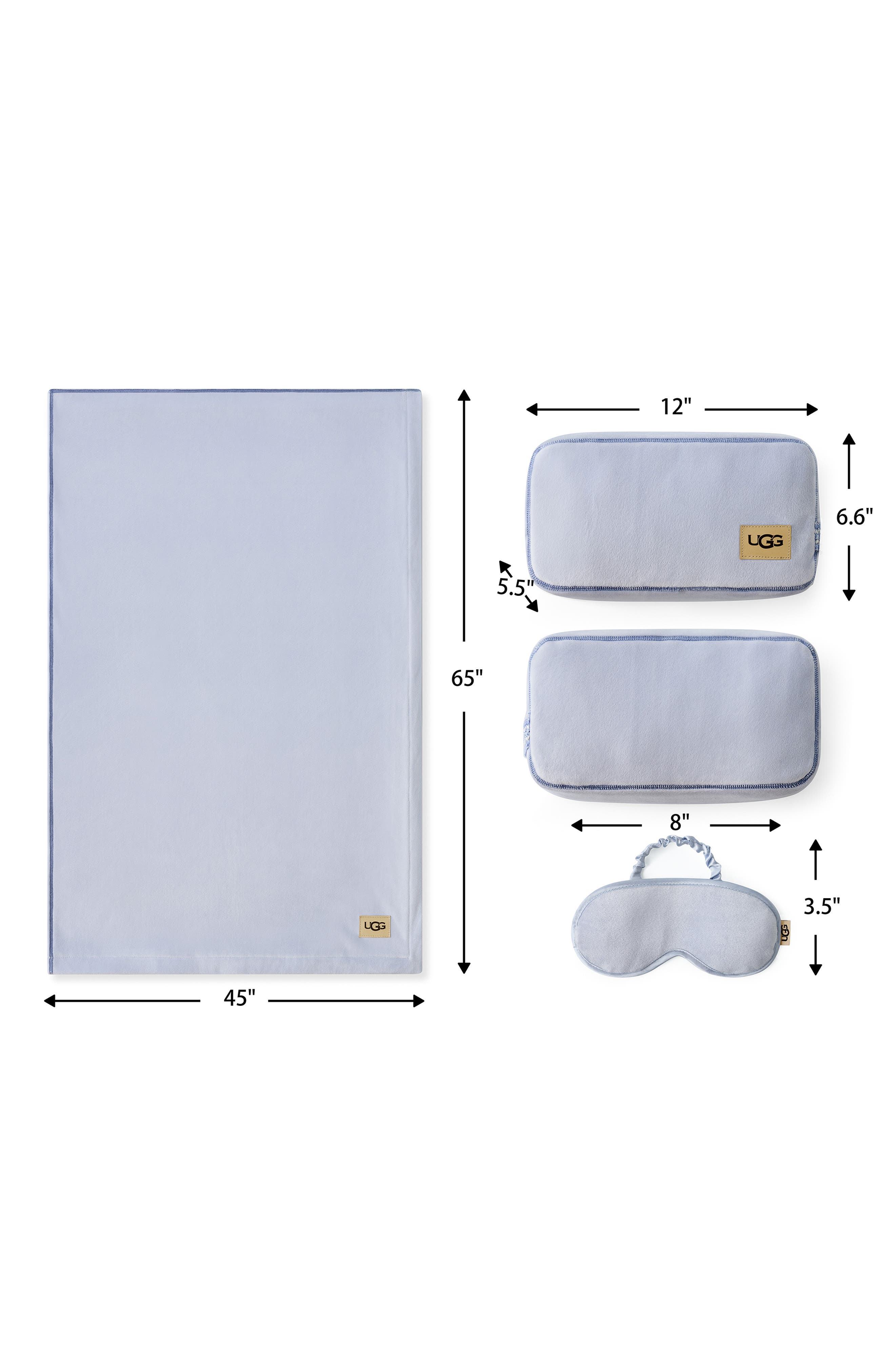 UGG<sup>®</sup> Raegan 3-Piece Travel Set, Alternate, color, Misty Wisteria