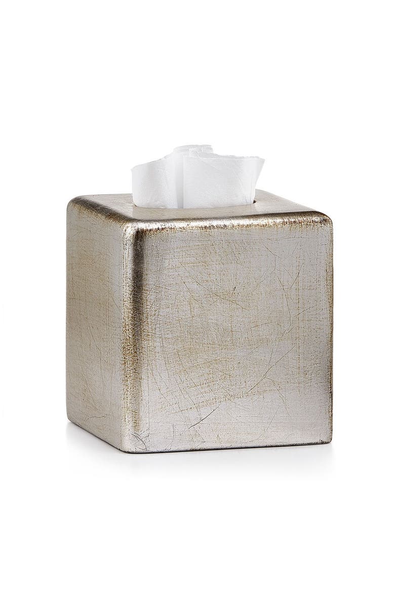 Ava Silver Tissue Cover, Main, color, SILVER