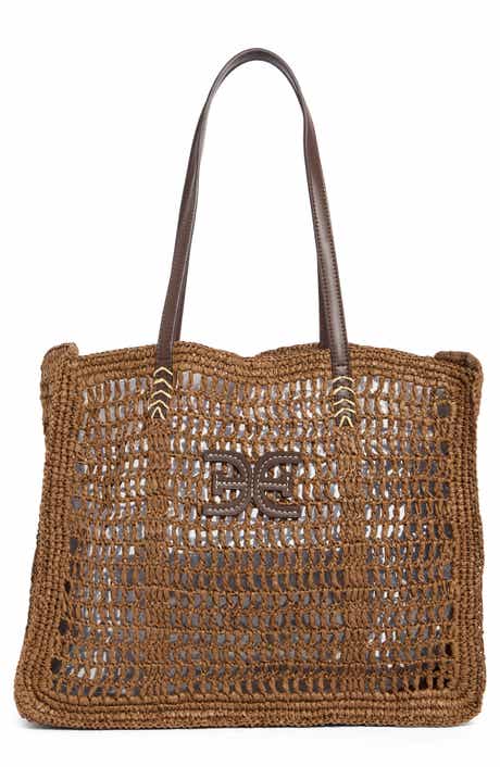 Sam Edelman Lizzie Raffia Tote