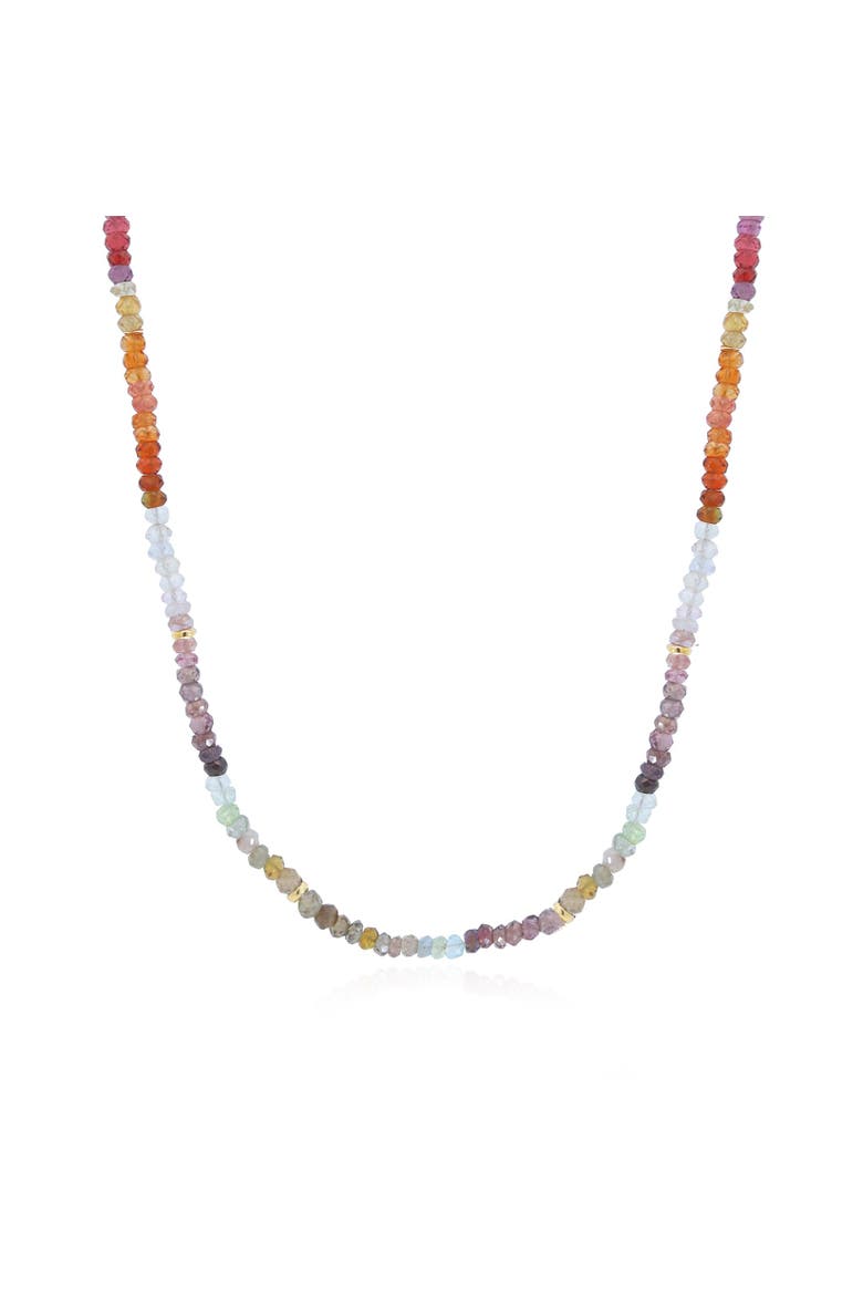 Tundra Garnet Bead Necklace, Main, color, Tundra Garnet