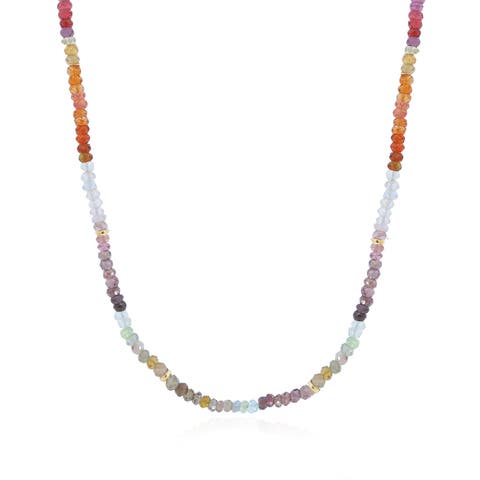 Tundra Garnet Bead Necklace