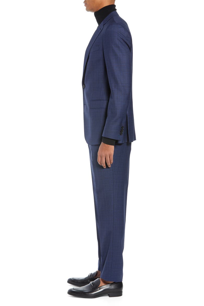 Novan/Ben Slim Fit Check Wool Suit, Alternate, color, OPEN BLUE