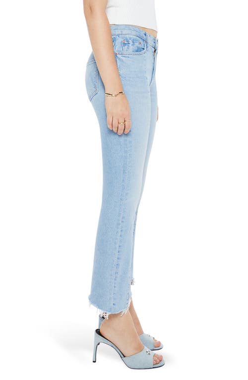 Mother The Insider Seamed Frayed Crop Straight Leg Jeans