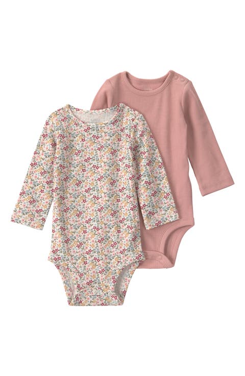 2-Pack Assorted Organic Cotton Bodysuits
