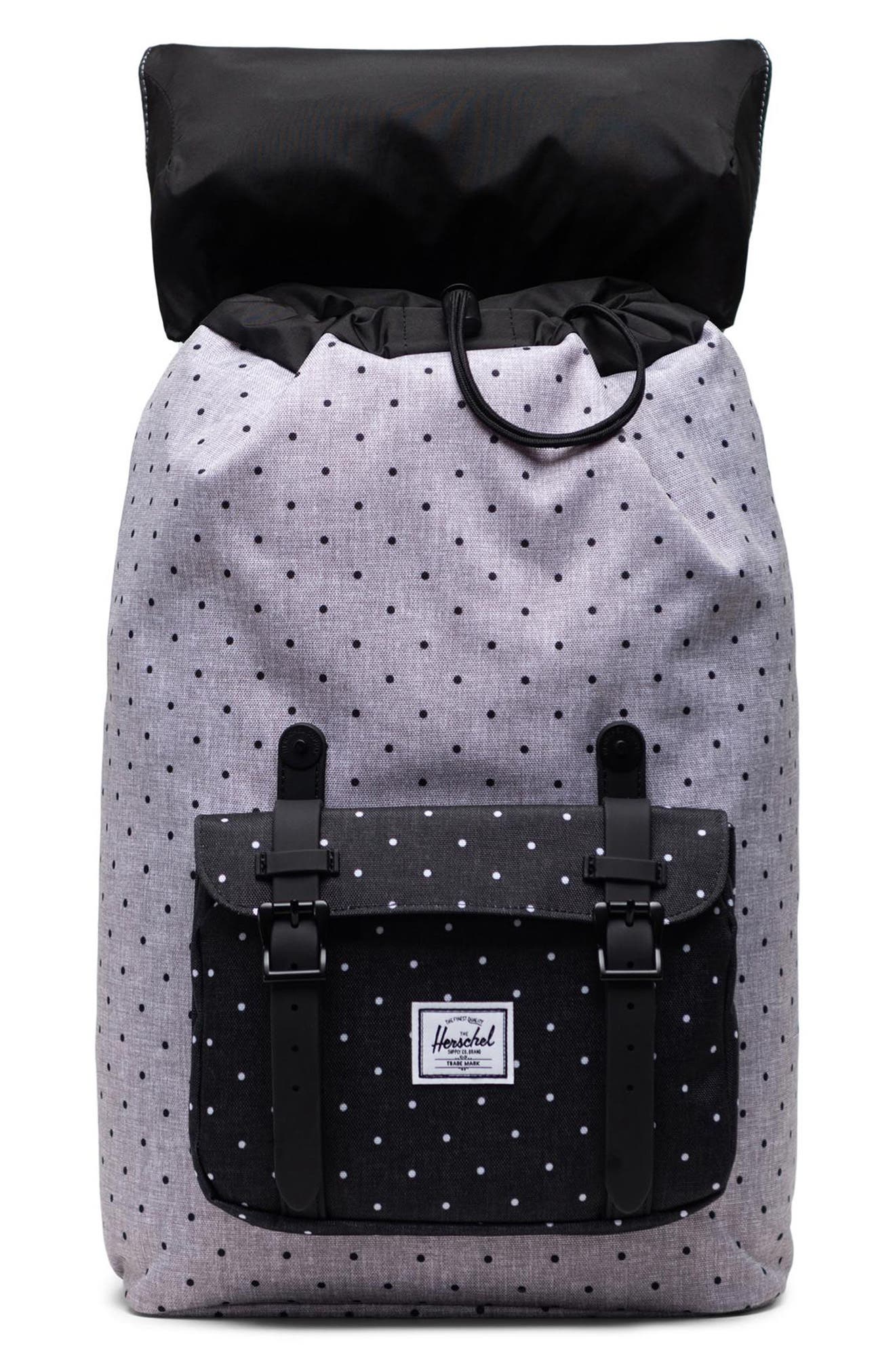 Little America - Mid Volume Backpack, Alternate, color, POLKA DOT GREY/BLACK