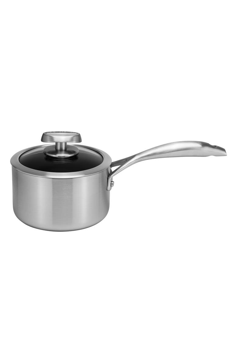 Scanpan CS+ 2-Quart Nonstick Saucepan with Lid, Main, color, Silver