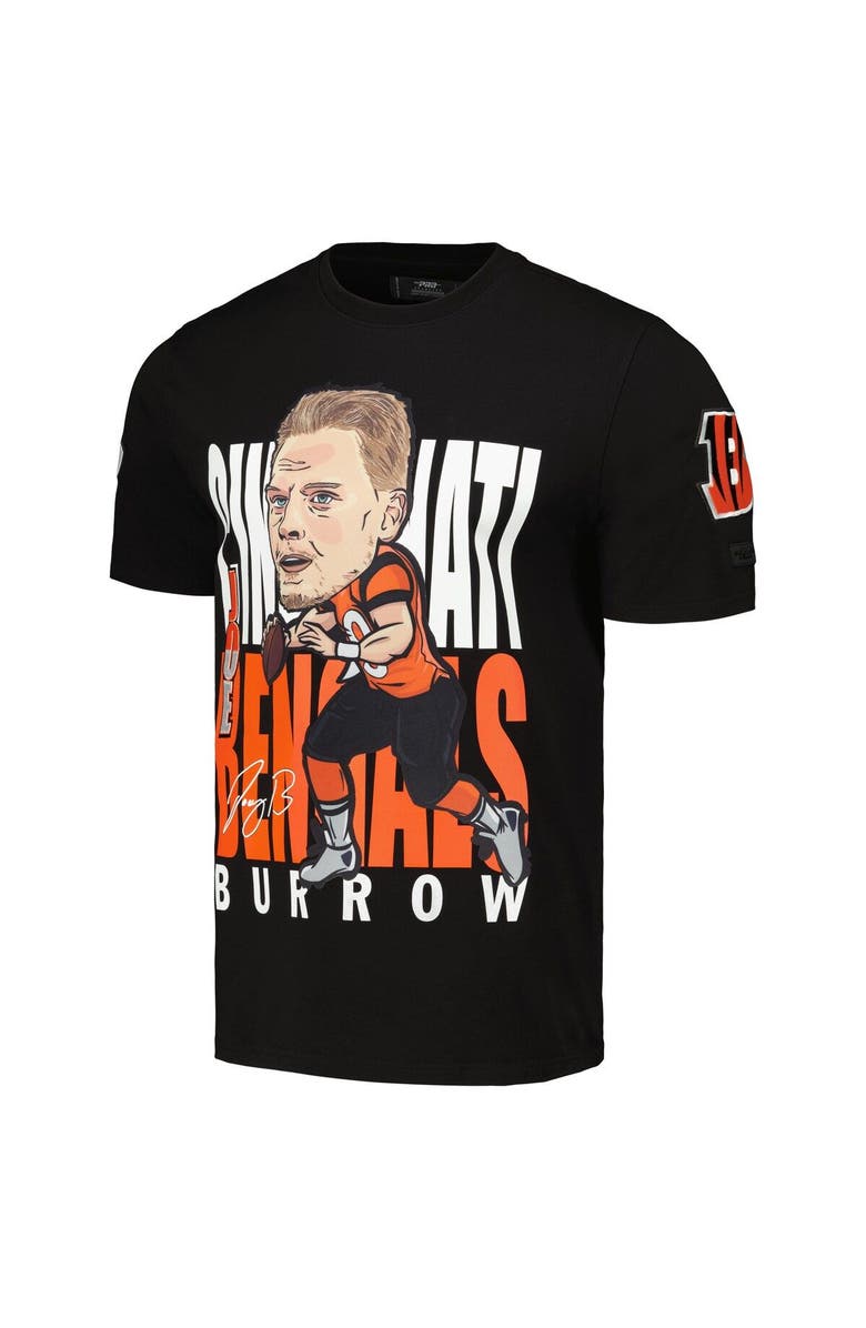 PRO STANDARD Men's Pro Standard Joe Burrow Black Cincinnati Bengals Avatar Remix Player Graphic T-Shirt, Alternate, color, Black
