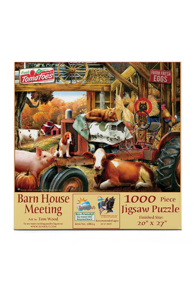 Barnhouse Meeting 1000 piece Jigsaw Puzzle for Adults, Alternate, color, Multicolor