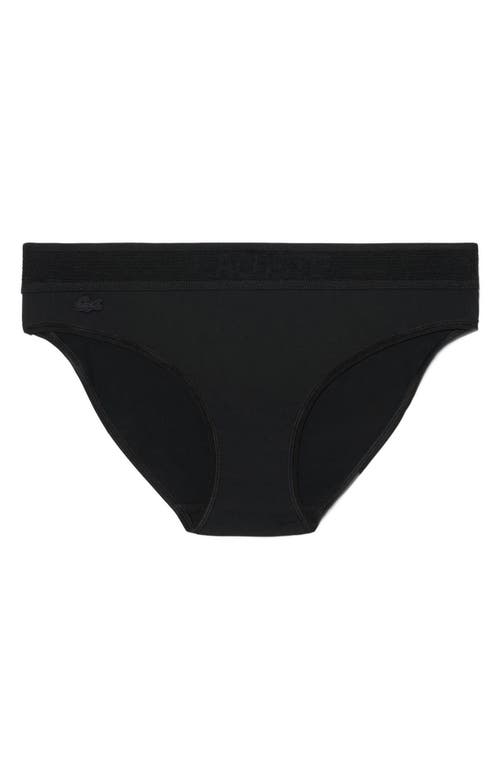 Lacoste Solid Briefs In Black
