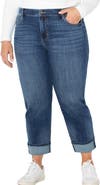 Liverpool Los Angeles Marley Cuffed Girlfriend Jeans