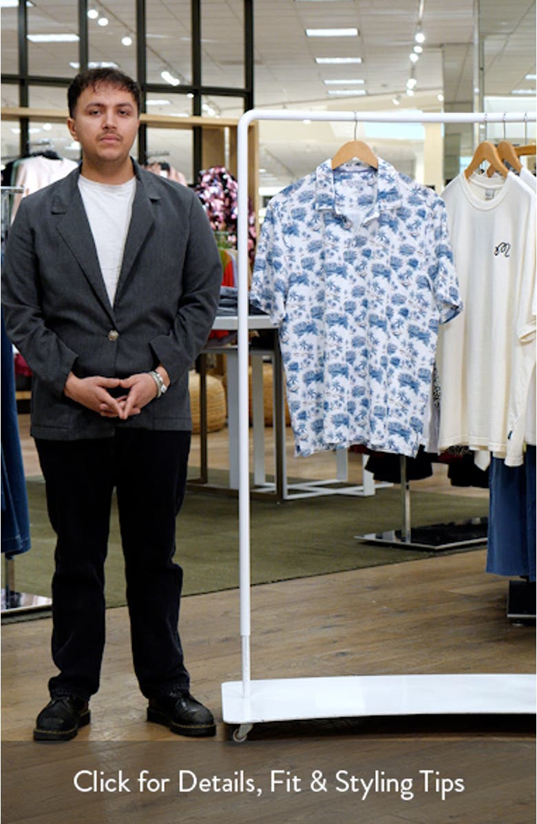 Bahama Coast Palm Scape IslandZone<sup>®</sup> Camp Shirt, sales video thumbnail