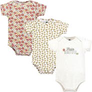 Hudson Baby Triple Pack of Soft Cotton Bodysuits