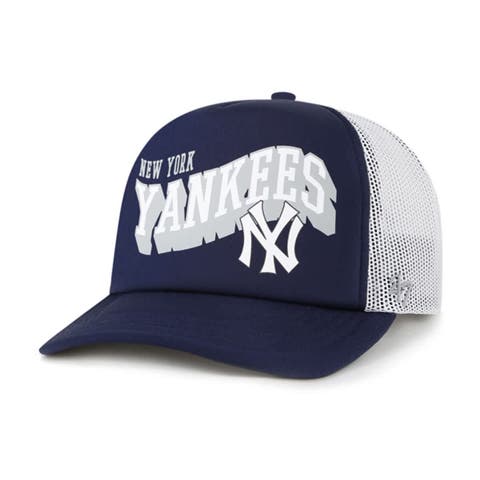 Men's '47 Navy New York Yankees Meander Foam Trucker Snapback Hat