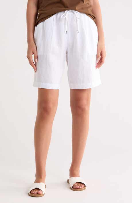 James Perse Linen Bermuda Shorts