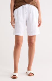 James Perse Linen Bermuda Shorts