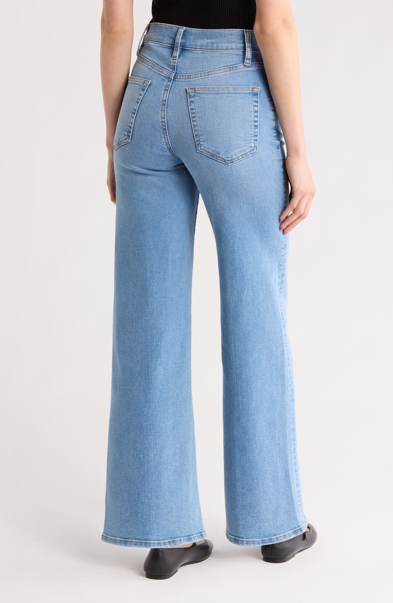 FRAME Le Slim Palazzo High Waist Wide Leg Jeans, Alternate, color, Honeymoon