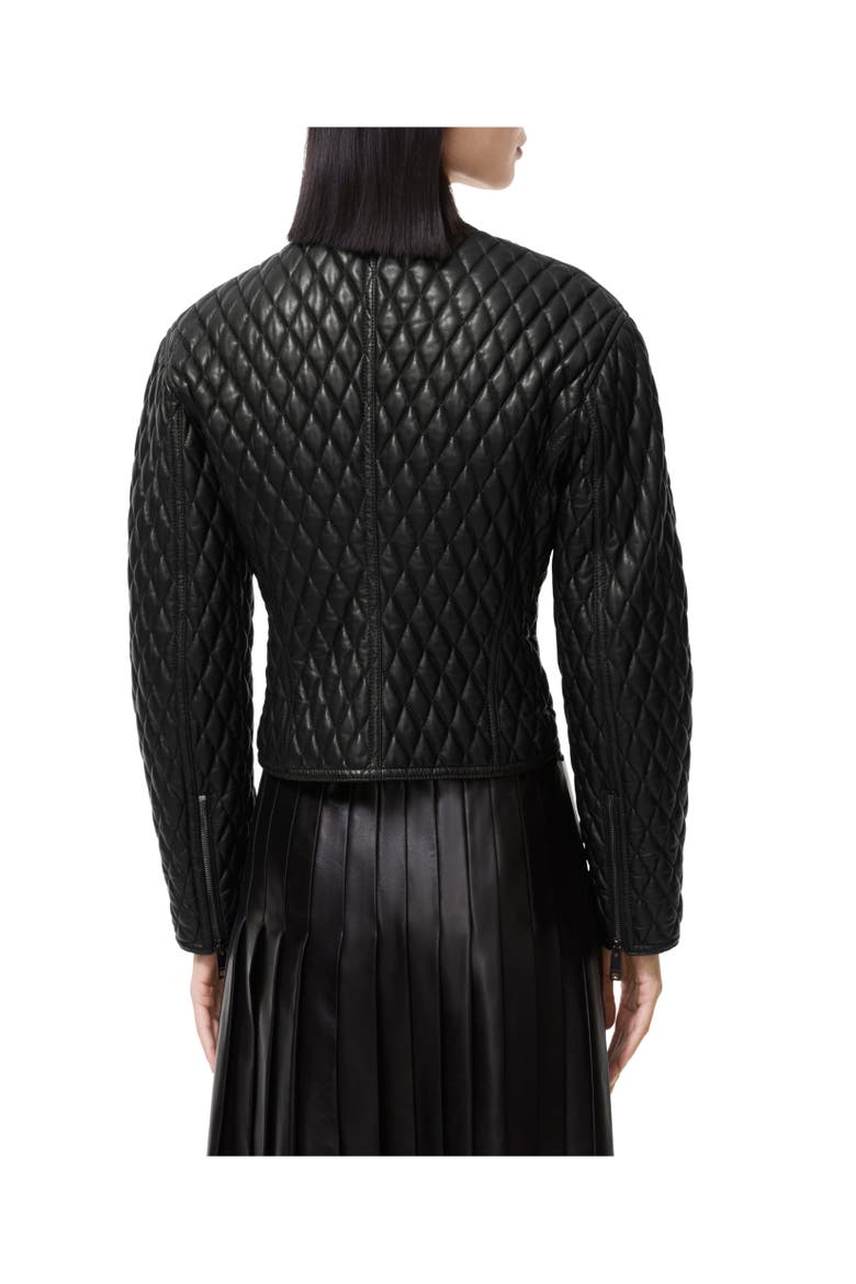 Cropped Leather Laverley Jacket, Alternate, color, Black
