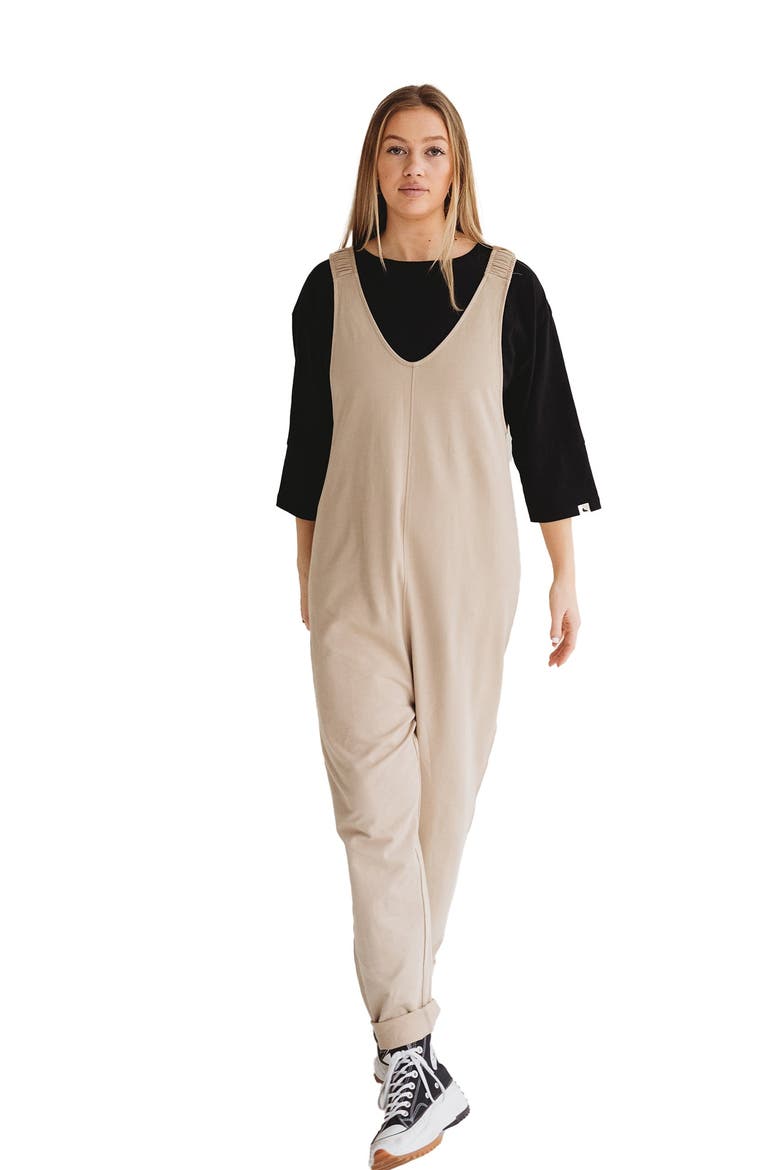 Organic Cotton Jilly Jumpsuit, Main, color, Beige