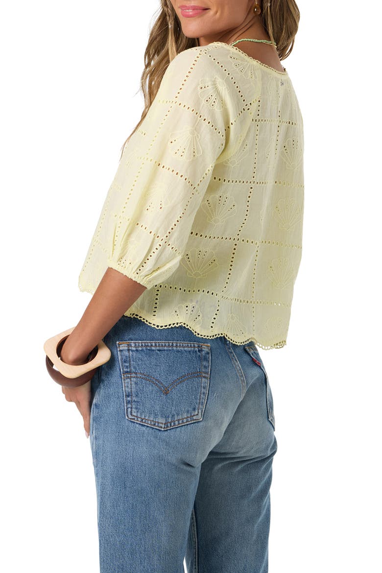 Flora Top, Alternate, color, CITRON