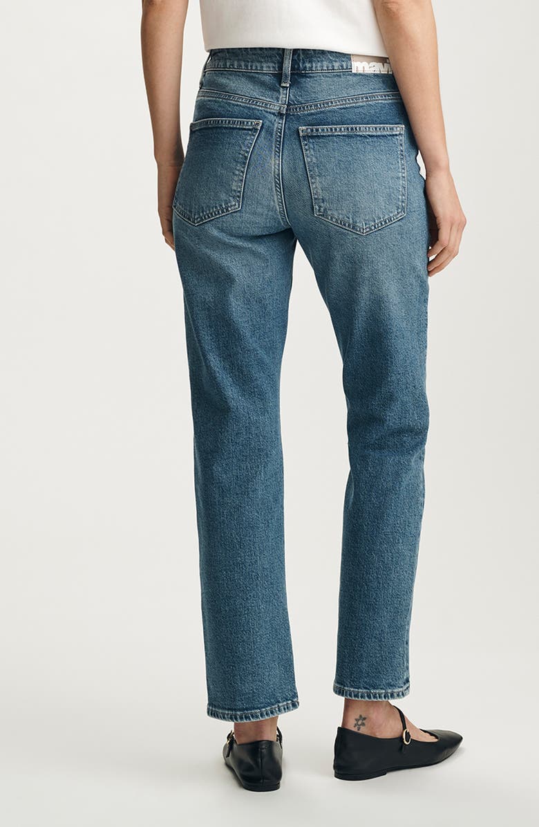 Mavi Jeans New York High Waist Ankle Straight Leg Jeans, Alternate, color,