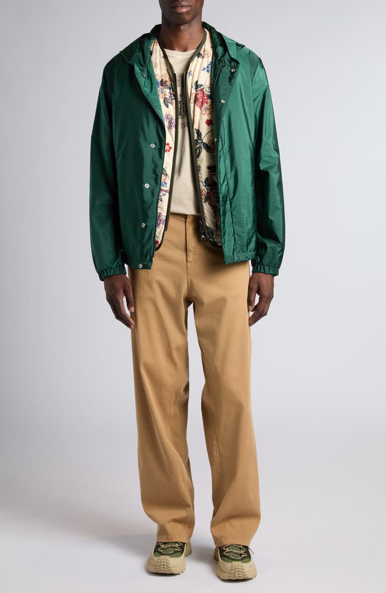 Moncler Grandans Hooded Jacket, Alternate, color, Bistro Green