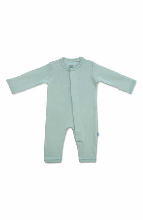 Magnetic Me Simply Sprout Solid Organic Cotton Magnetic Closure Romper