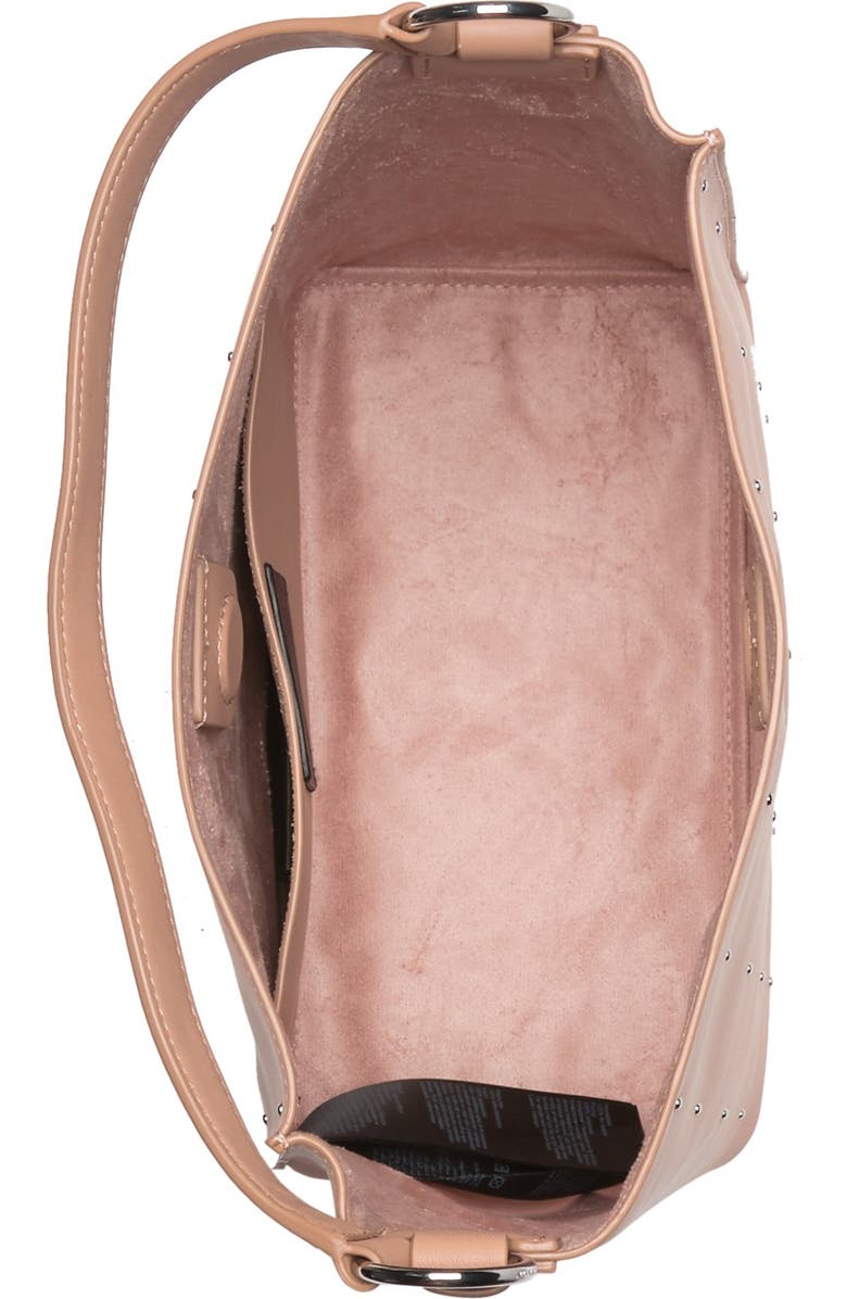 AllSaints Kathi Stud Leather Tote, Alternate, color,