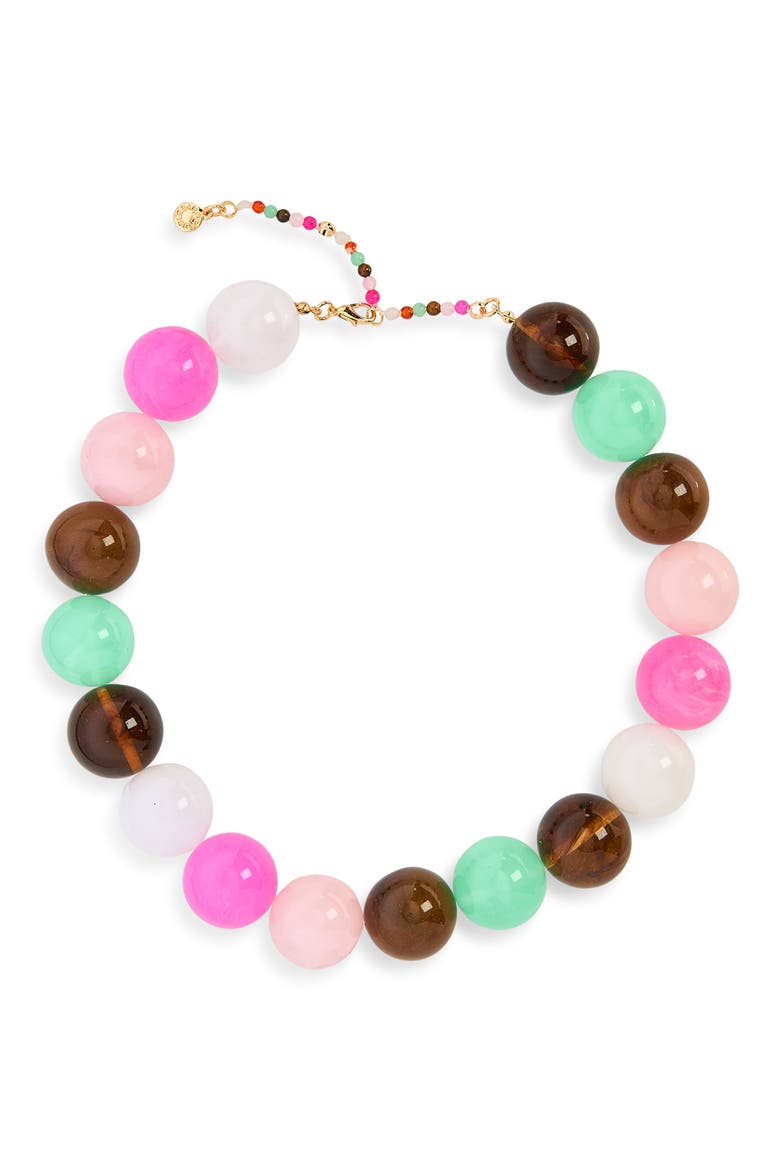 Jane Beaded Necklace, Main, color, BRIGHT MULTI PINK