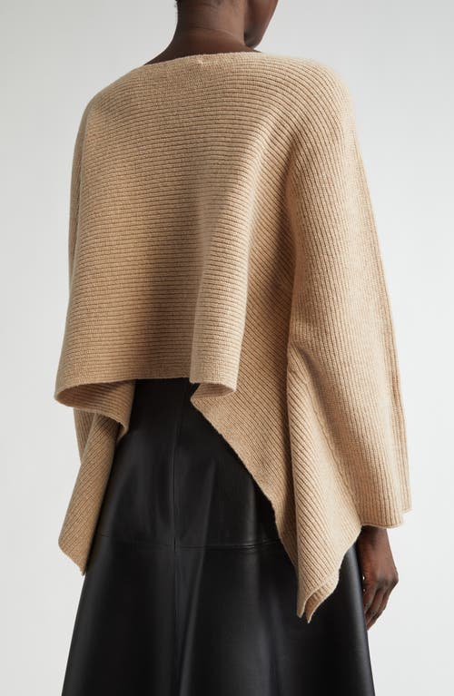 Altuzarra Trip Wool-cashmere Rib Handkerchief Crop Sweater In Bleaker Melange