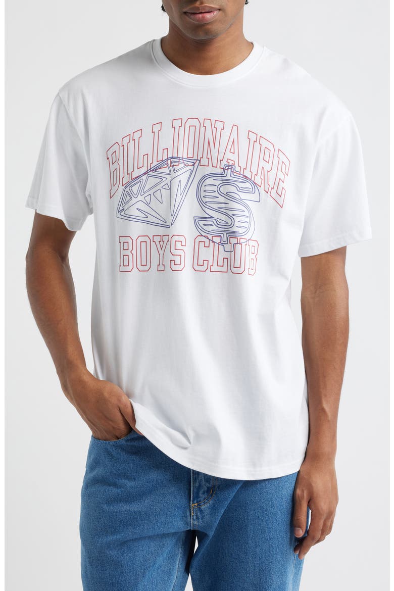 Fortune Cotton Graphic T-Shirt, Main, color, WHITE