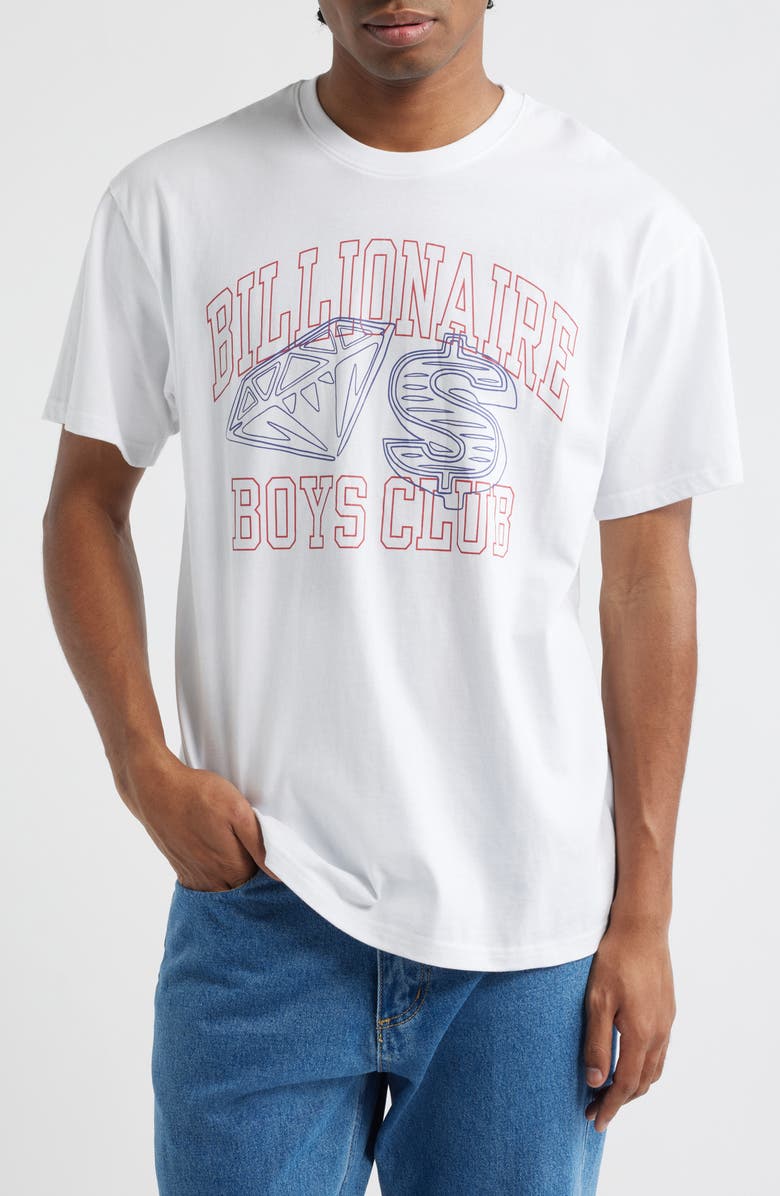 Billionaire Boys Club Fortune Cotton Graphic T-Shirt, Main, color, White