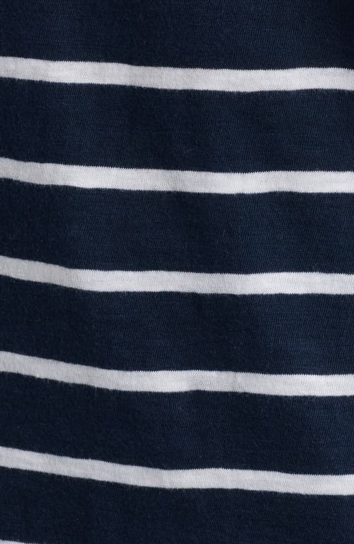 Caslon ® Stripe Heart Embellished Cotton T-shirt