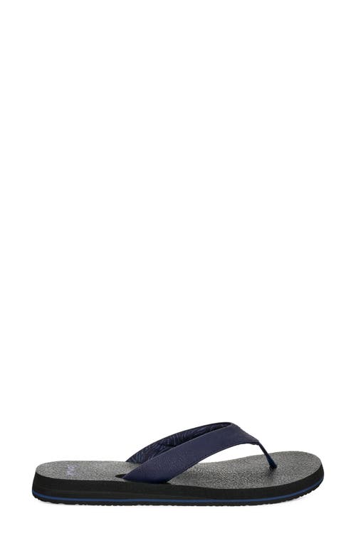 Sanuk Yoga Mat Ii Flip Flop In Blue
