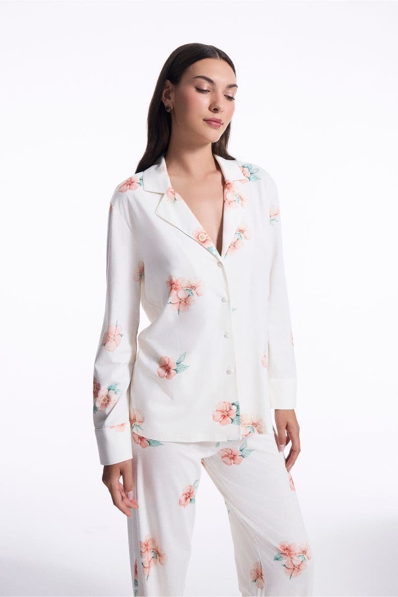 Dreamy Rosie Pyjama Set, Alternate, color, White