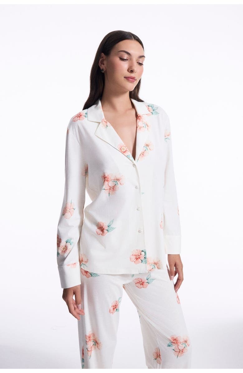 House Of Silk Dreamy Rosie Pyjama Set, Alternate, color, White