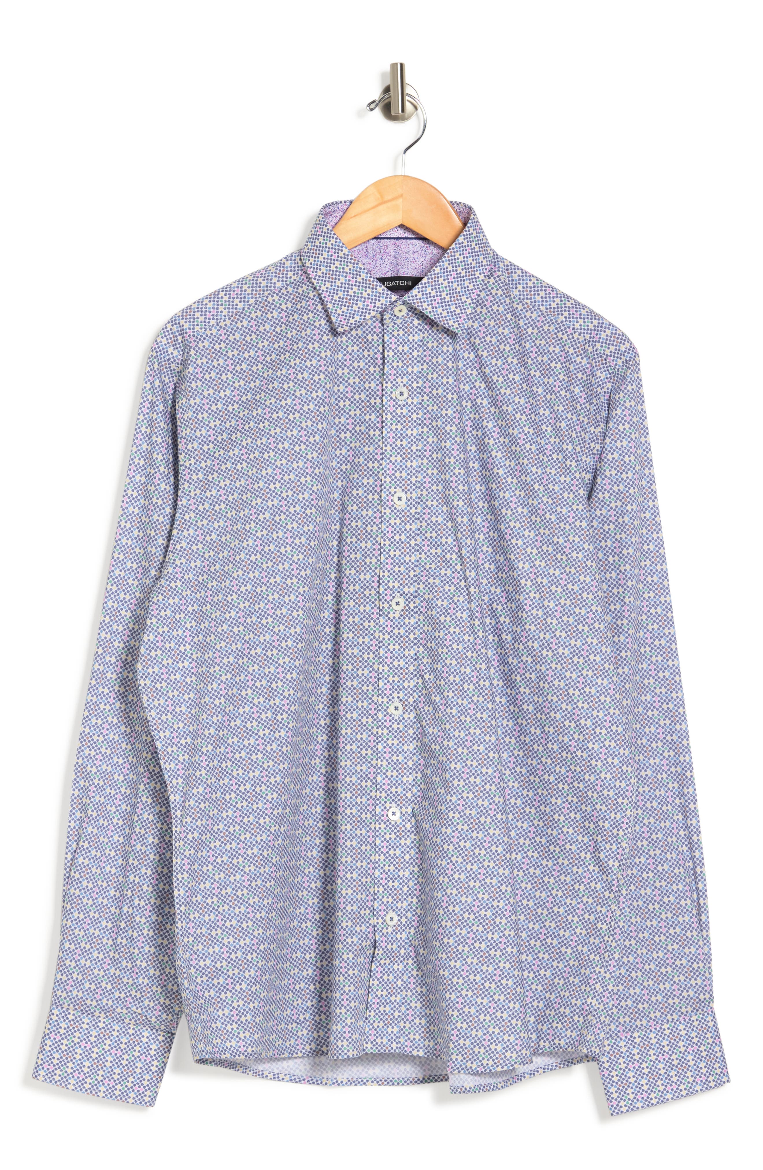 Bugatchi Classic Fit Long Sleeve Button Front Shirt (Men) | Nordstromrack