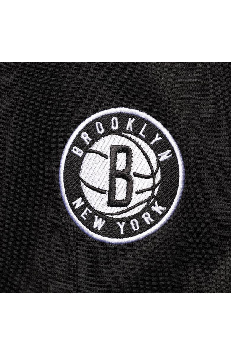 PROFILE Men's Black/Gray Brooklyn Nets Big & Tall Pieced Body Full-Zip Track Jacket, Alternate, color, Black