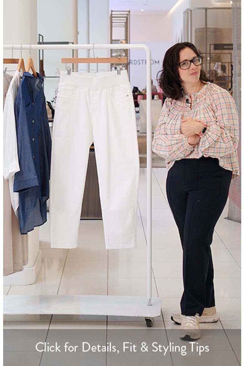 Ankle Straight Leg Maternity Mom Jeans video