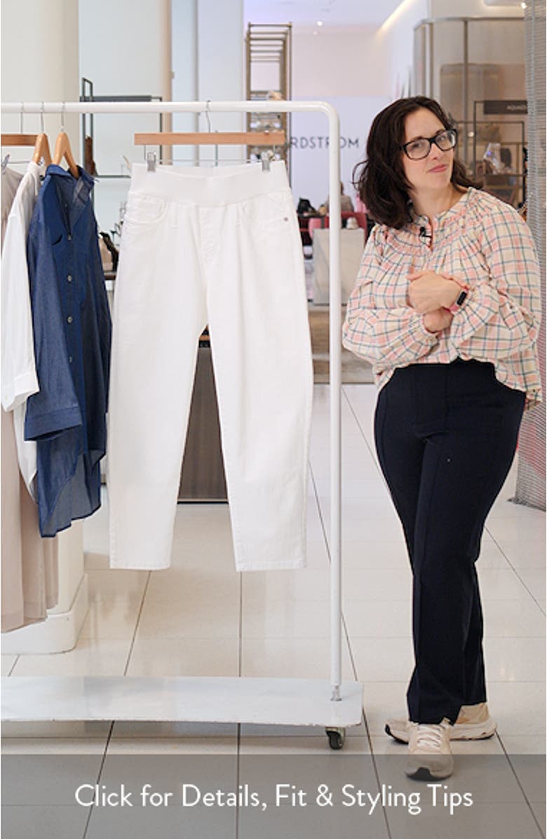 Ankle Straight Leg Maternity Mom Jeans, sales video thumbnail