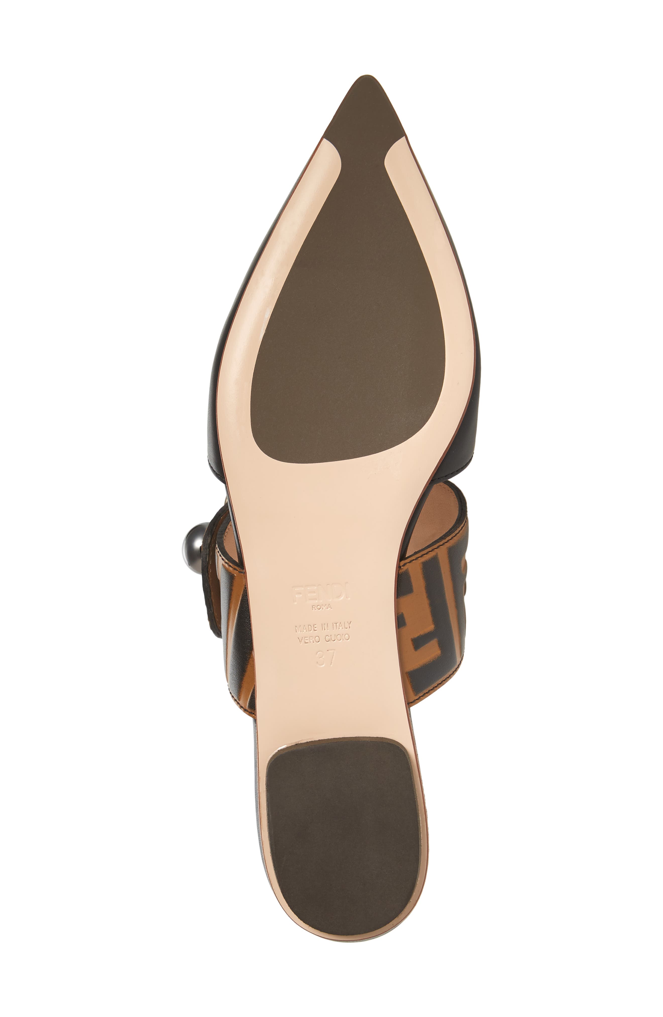 Fendi Pearland Pointy Toe Mule, Alternate, color, 