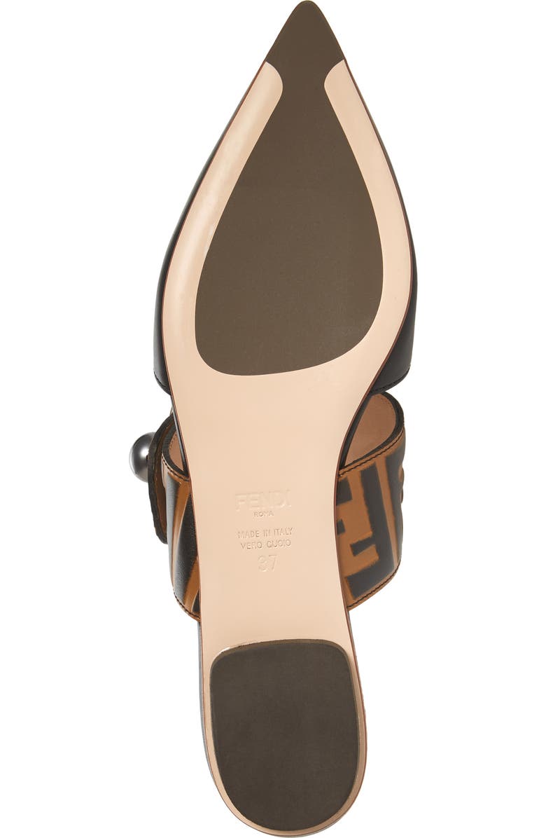 Fendi Pearland Pointy Toe Mule, Alternate, color,