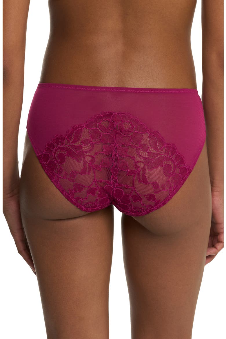 Peony Lace & Mesh Hipster Panties, Alternate, color, DARK RASPBERRY
