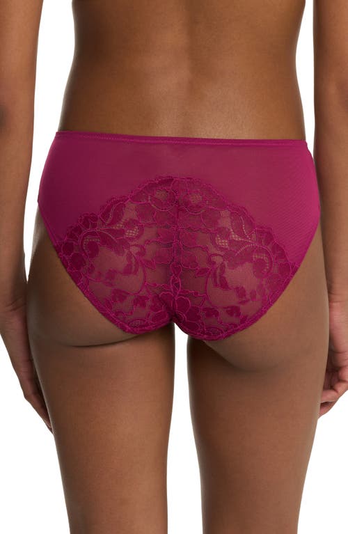 Natori Peony Lace & Mesh Hipster Panties In Pink