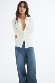 H&M Draped Shirt