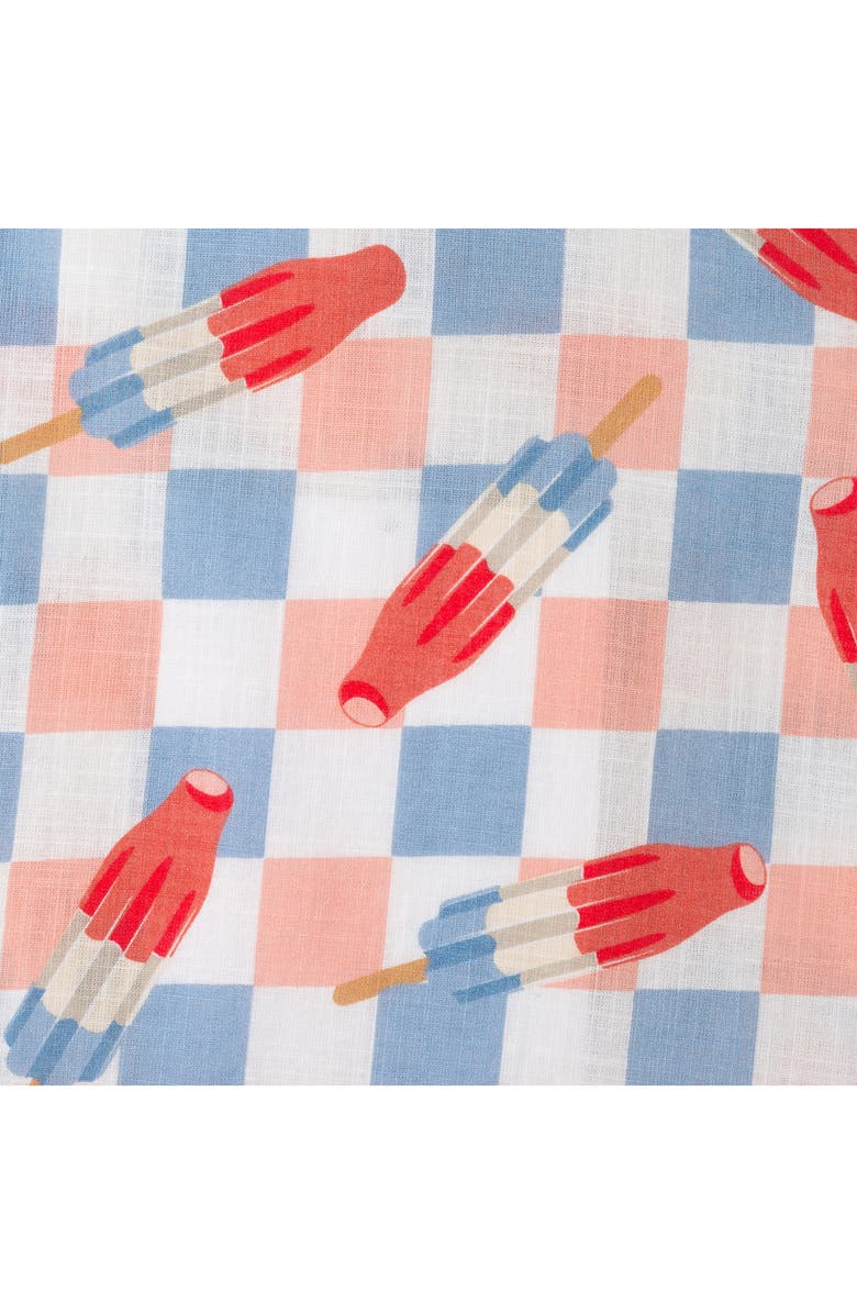 Andy & Evan Kids' Frozen Treats Print Short Sleeve Cotton Button-Up Shirt & Drawstring Shorts Set, Alternate, color, 